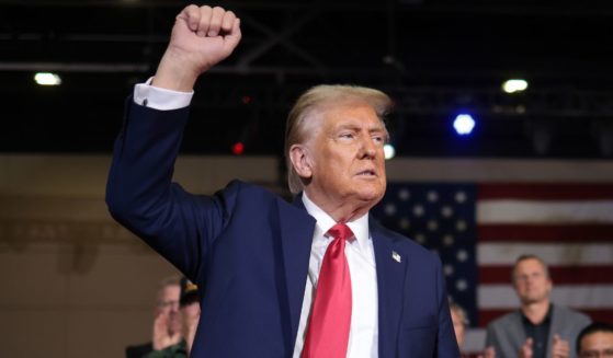 Former President Donald Trump speaks during a town hall campaign event in Lancaster, Pennsylvania, on Sunday.