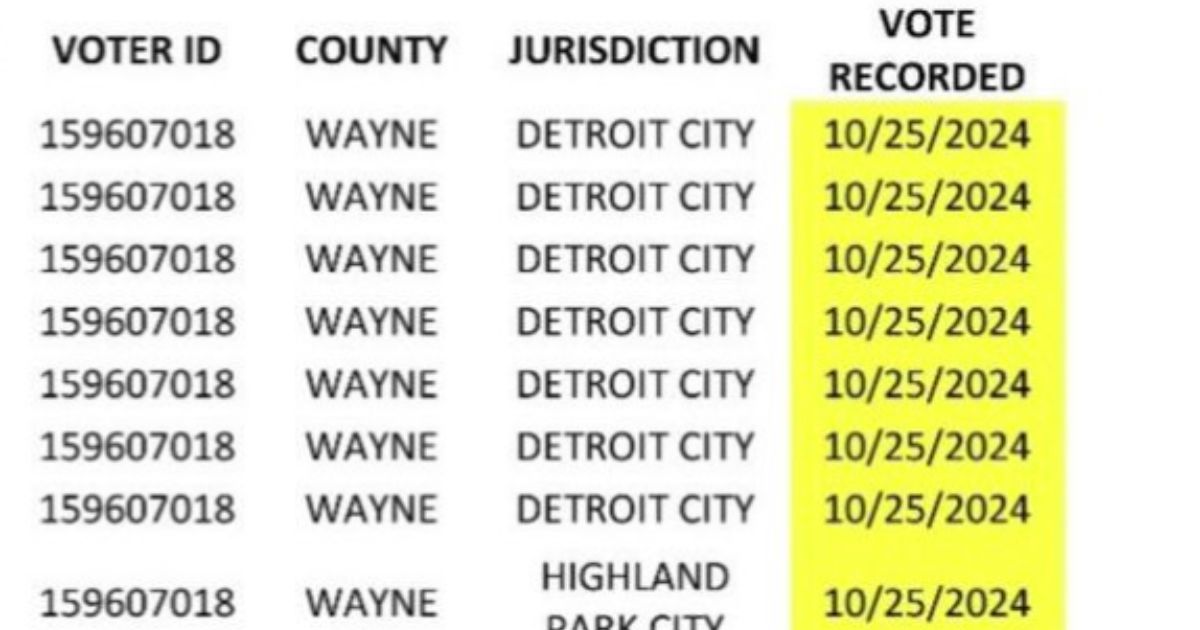 Matthew DePerno, the 2022 GOP nominee for Michigan's attorney general, posted a list of votes already cast in Michigan, which showed the same voter ID being used for multiple ballots.