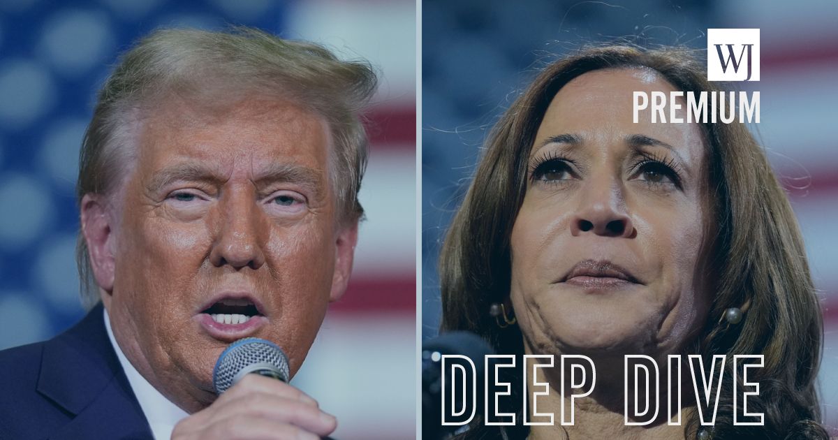 The polling shows the presidential race between former President Donald Trump, left, and Vice President Kamala Harris, right, is tight leading to Election Day.