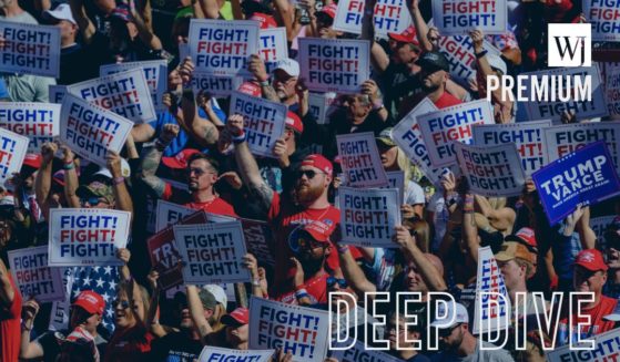 Supporters gather at a campaign rally for Republican presidential nominee and former President Donald Trump at the Butler Farm Show Grounds in Butler, Pennsylvania, on Saturday.