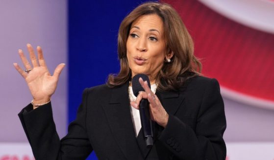 Vice President Kamala Harris speaks at a CNN Presidential Town Hall in Aston, Pennsylvania, on Wednesday.