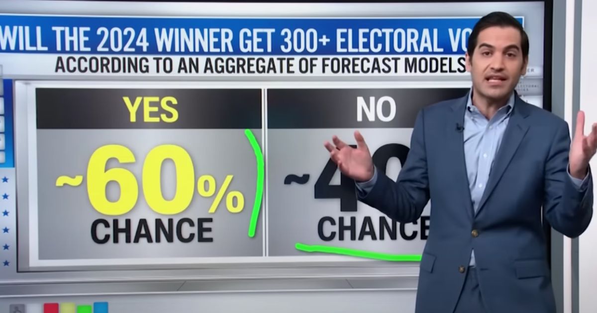 On Thursday, CNN data expert Harry Enten explained how, despite close polling, there is a 60 percent chance the president race will end in a "blowout."