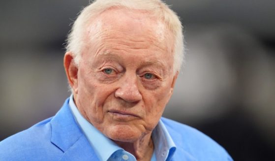 Dallas Cowboys owner Jerry Jones looks on before a game against the Baltimore Ravens at AT&T Stadium in Arlington, Texas, on Sept. 22.