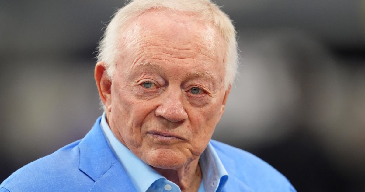 Dallas Cowboys owner Jerry Jones looks on before a game against the Baltimore Ravens at AT&T Stadium in Arlington, Texas, on Sept. 22.