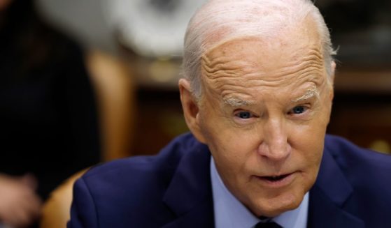 President Joe Biden gives remarks during a briefing on the ongoing hurricane season in the Roosevelt Room of the White House on Tuesday.