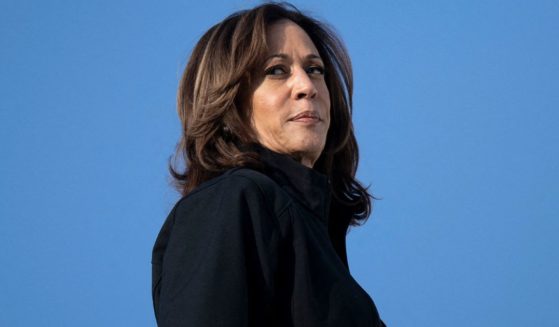 Vice President Kamala Harris boards Air Force Two as she departs Augusta Regional Airport in Augusta, Georgia, on Wednesday.