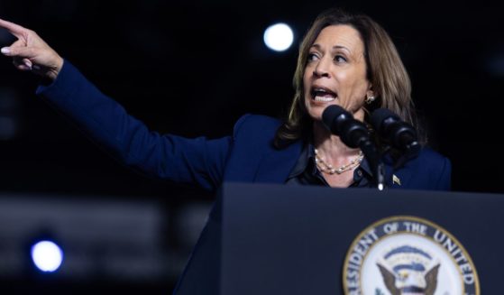 Vice President Kamala Harris speaks during a rally in Green Bay, Wisconsin, on Thursday.