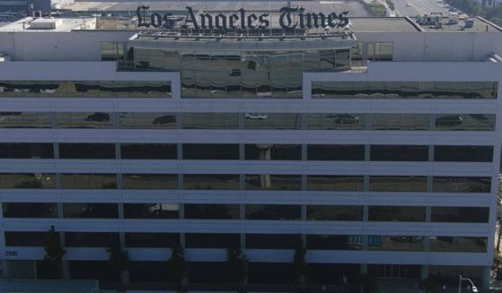 The Los Angeles Times newspaper building is pictured in El Segundo, California, on Sept. 30.