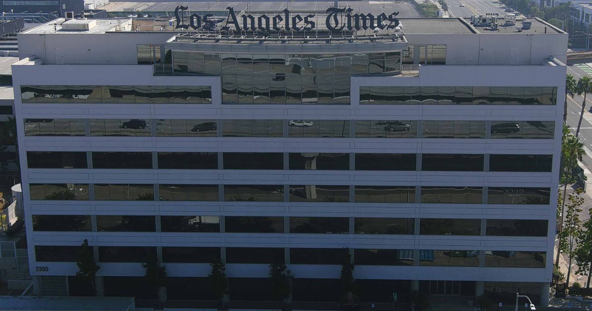 The Los Angeles Times newspaper building is pictured in El Segundo, California, on Sept. 30.