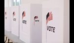 Voting booths used in a U.S. election.