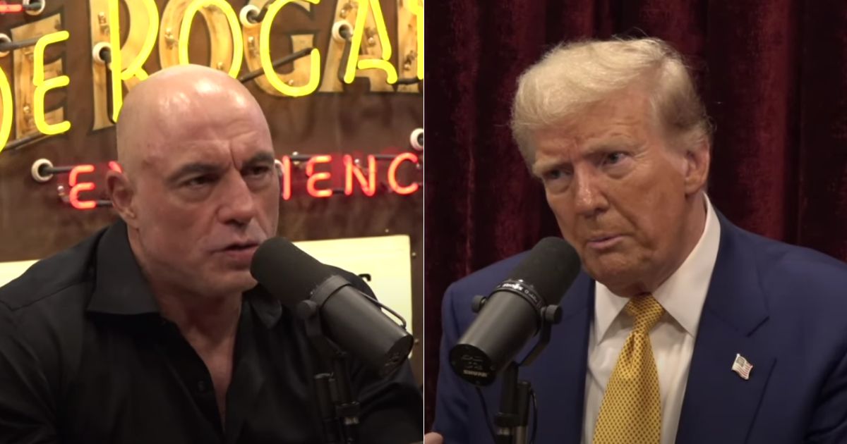 On Friday, former President Donald Trump, right, appeared on "The Joe Rogan Experience," the number one podcast in the world, and spoke to host Joe Rogan, left, for nearly 3 hours.