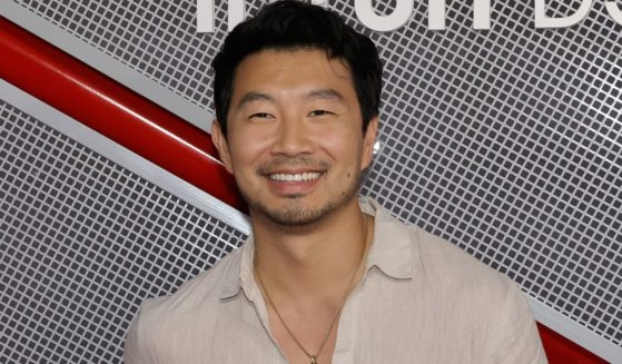 Simu Liu attends the opening night of The Intuit Dome in Los Angeles, California, on Aug. 15.