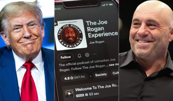 Former President Donald Trump, left, is schedule to meet with podcaster Joe Rogan, right, on Friday to record an episode of “The Joe Rogan Experience,” the number one podcast in the world.