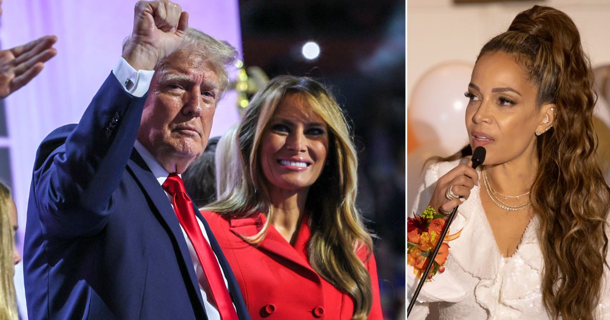 "The View's" Sunny Hostin, right, made some outlandish claims about former first lady Melania Trump, seen at left with her husband, Republican presidential nominee Donald Trump. Hostin claimed Melania Trump hates her husband and that she doesn't want to be first lady again.