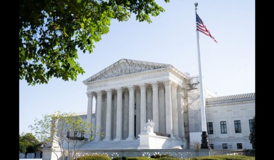 The US Supreme Court is seen on the first day of a new term in Washington, DC, on October 7, 2024.