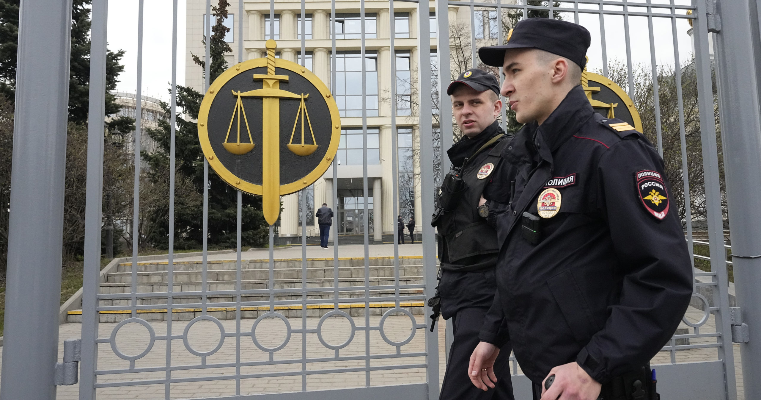 Russian guards, AP photo.