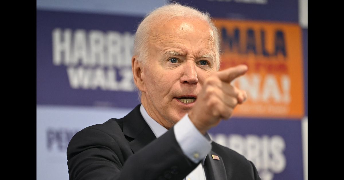 US President Joe Biden speaks during a Laborers' International Union of North America (LiUNA) "Get Out the Vote" kick-off event in Pittsburgh, Pennsylvania, on October 26, 2024