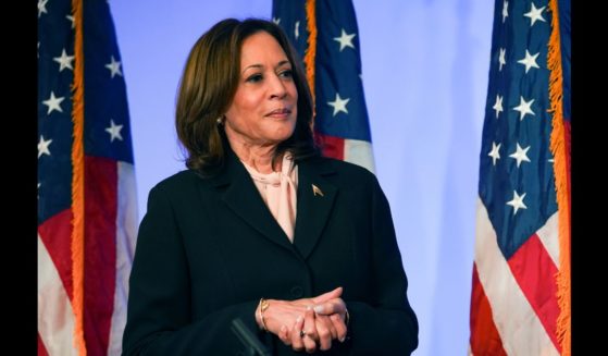 Democratic presidential nominee, U.S. Vice President Kamala Harris attends a campaign event at Divine Faith Ministries International on October 20, 2024 in Jonesboro, Georgia.