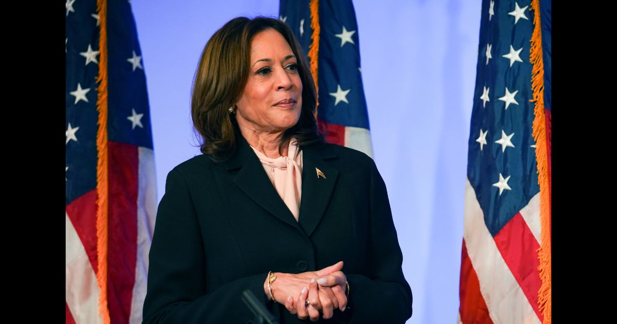 Democratic presidential nominee, U.S. Vice President Kamala Harris attends a campaign event at Divine Faith Ministries International on October 20, 2024 in Jonesboro, Georgia.