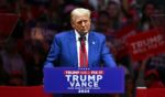 Former US President and Republican presidential candidate Donald Trump speaks during a campaign rally at Madison Square Garden in New York, October 27, 2024.