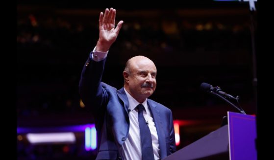 Dr. Phil speaks at a campaign rally for Republican presidential nominee, former U.S. President Donald Trump at Madison Square Garden on October 27, 2024 in New York City.