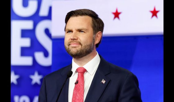 Republican vice presidential candidate Sen. JD Vance (R-OH) participates in a debate at the CBS Broadcast Center on October 1, 2024 in New York City.