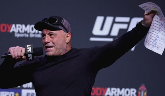 Joe Rogan attends the UFC 277 ceremonial weigh-in at American Airlines Center on July 29, 2022 in Dallas, Texas.