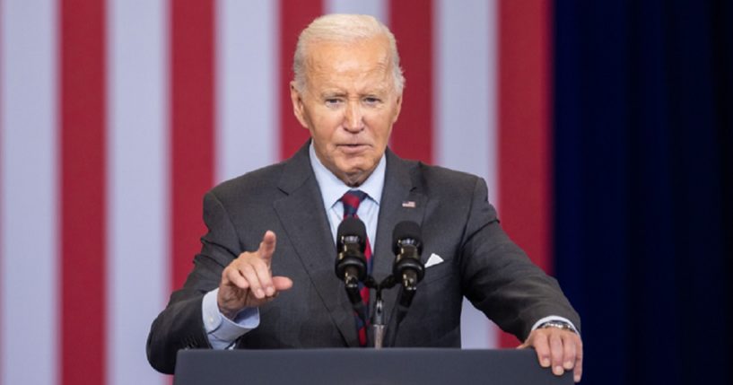 President Joe Biden, pictured speaking Oct. 22 at NHTI Concord Community College in Concord, New Hampshire