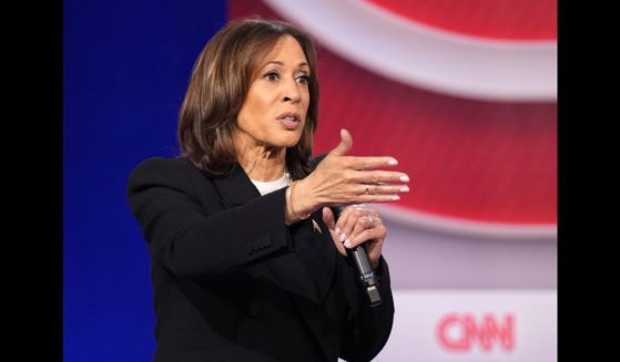 Democratic presidential candidate, U.S. Vice President Kamala Harris speaks during a CNN Presidential Town Hall at Sun Center Studios on October 23, 2024 in Aston, Pennsylvania.