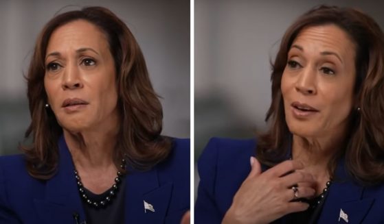 These YouTube screen shots show Vice President Kamala Harris as she speaks with Telemundo's Julio Vaqueiro in a clip aired Oct. 23.