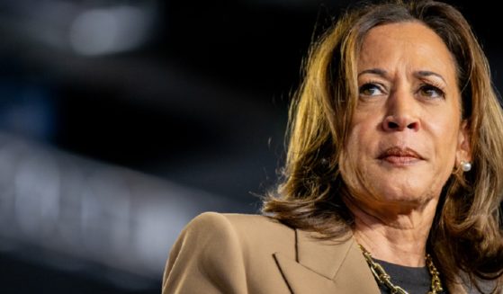 Vice President Kamala Harris pauses while speaking during a campaign rally at the Rawhide Event Center on Thursday in Chandler, Arizona.