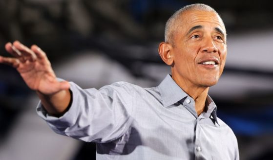 Former U.S. President Barack Obama speaks during a get-out-the-vote rally as he campaigns for Democratic presidential nominee and U.S. Vice President Kamala Harris, her running mate, Minnesota Gov. Tim Walz, and Nevada Democratic candidates on the ballot on the first day of early voting at Cheyenne High School on October 19, 2024 in North Las Vegas, Nevada.