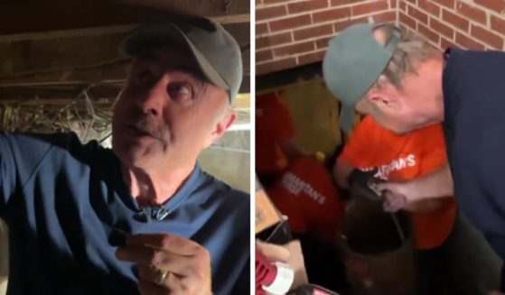 These X screen shots show Dr. Phil McGraw as he helps Samaritan's Purse with recovery efforts in North Carolina after the effects of Hurricane Helene.