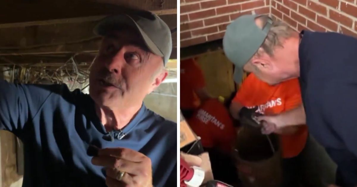 These X screen shots show Dr. Phil McGraw as he helps Samaritan's Purse with recovery efforts in North Carolina after the effects of Hurricane Helene.