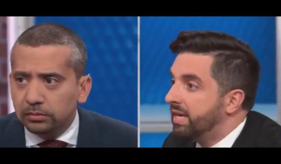 This X screen shot shows an exchange between commentators Mehdi Hassan (R) and Ryan Girdusky (L) on CNN Oct. 28.