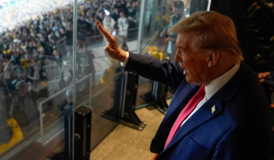 Republican presidential nominee, former President Donald Trump attends a game between the NFL Pittsburgh Steelers and the New York Jets on October 20, 2024 in Latrobe, Pennsylvania.