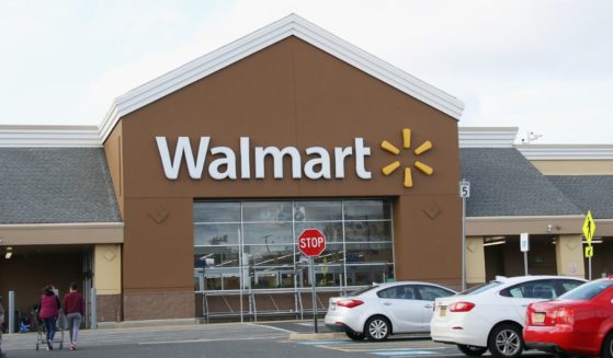 An image of the sign for Walmart as photographed on March 16, 2020 in East Setauket, New York.