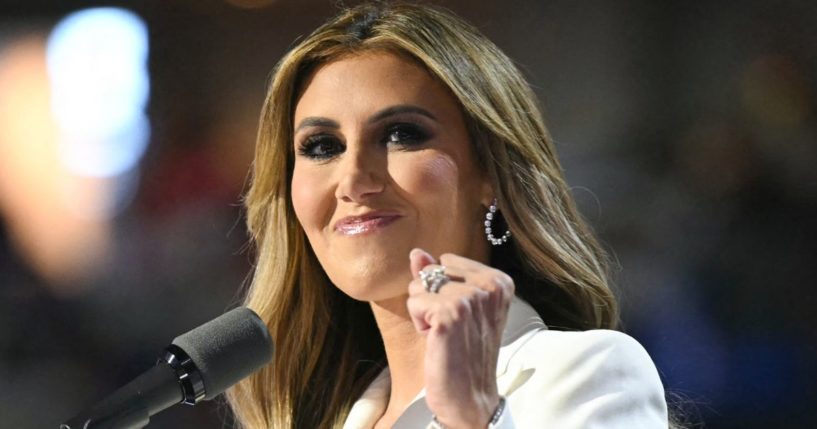 Donald's Trump attorney Alina Habba speaks during the last day of the 2024 Republican National Convention in Milwaukee, Wisconsin, on July 18.