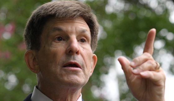 Allan Lichtman answers questions during an interview with AFP in Bethesda, Maryland, on Sept. 7.