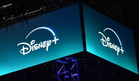 The Disney+ logo is displayed during San Diego Comic-Con International in San Diego, California, on July 24.