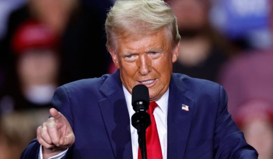 Former President Donald Trump speaks during a campaign rally in Grand Rapids, Michigan, on Nov. 5.