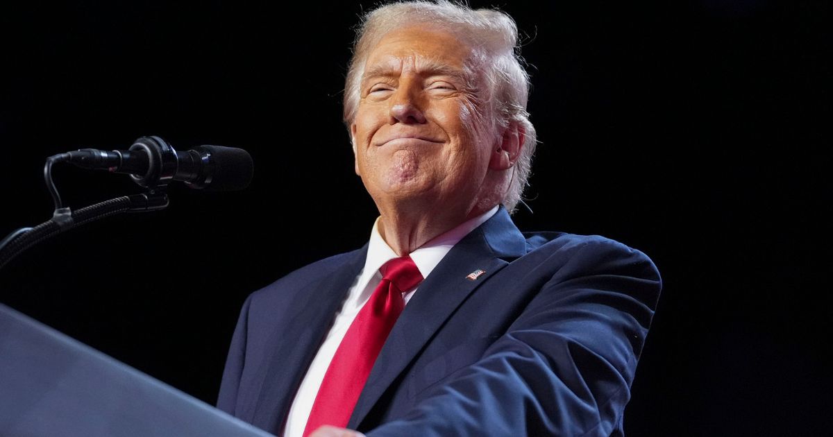 President-elect Donald Trump speaks during an election night event at the Palm Beach Convention Center in West Palm Beach, Florida, on Wednesday.