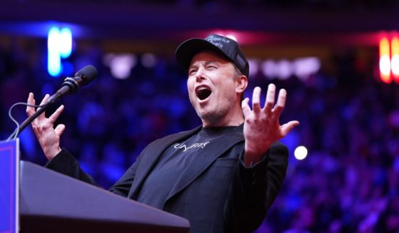 Elon Musk speaks at a campaign rally for former President Donald Trump in Madison Square Garden in New York City on Oct. 27.