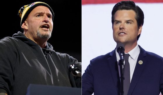 Sen. John Fetterman, left, had a strong reaction to the news that former Rep. Matt Gaetz, right, was President-elect Donald Trump's nominee for attorney general.