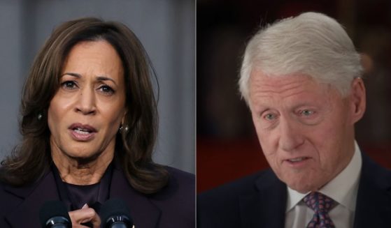 On "CBS Sunday Morning" former President Bill Clinton, right, said the first female president was likely to come from the Republican Party, following Vice President Kamala Harris', left, defeat on Election Day.