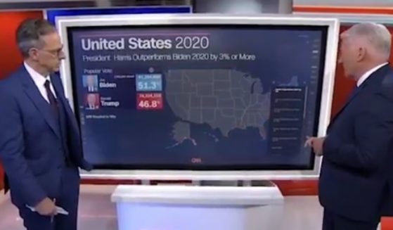 CNN's Jake Tapper was shocked to learn how much Vice President Kamala Harris underperformed nationally in the 2024 election compared to Joe Biden in the 2020 election.