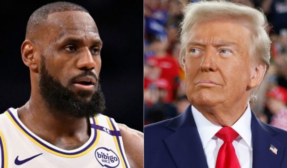 LeBron James, left, reacted to the election of Donald Trump, right, on social media, but many are calling him out for his reaction.