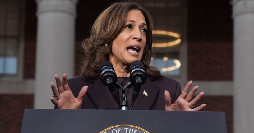 Vice President Kamala Harris delivers her concession speech at Howard University in Washington, D.C., on Wednesday.