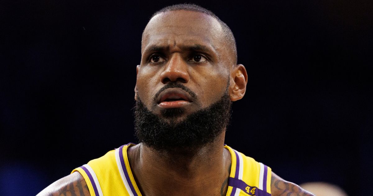 Los Angeles Lakers forward LeBron James prepares to shoot a foul shot against the Minnesota Timberwolves in Los Angeles, California, on Oct. 22.