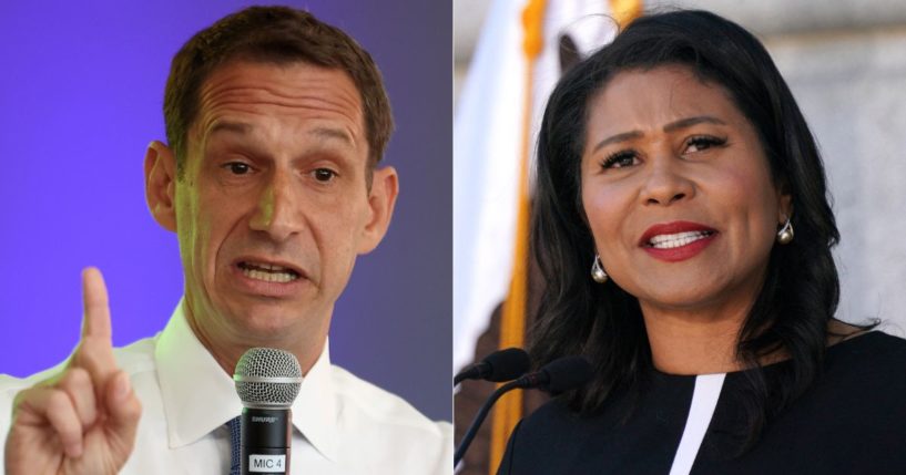 San Francisco progressive Mayor London Breed, right, lost her re-election bid to Daniel Lurie, left.